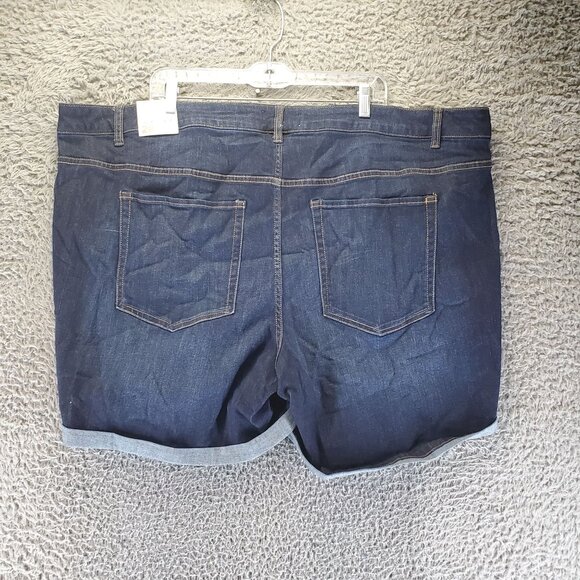 Lane Bryant Shorts Womens Size 28 Plus Blue Stretch Girlfriend Jorts *NWT* - Picture 14 of 15